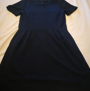 Madewell textured A-line dress with pockets